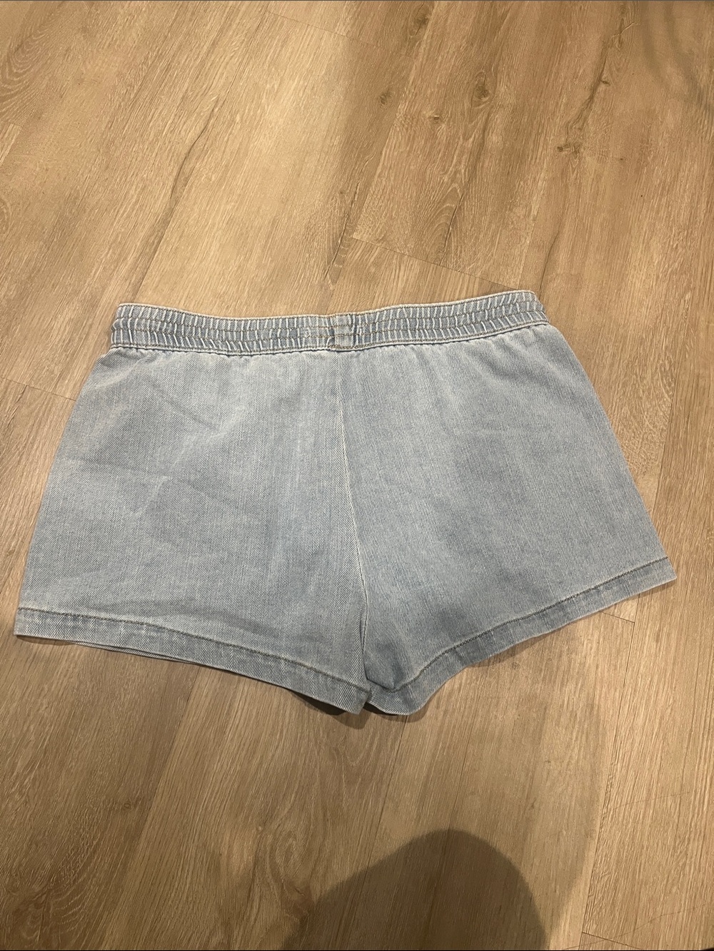 Vanilla Star Light Blue Denim Shorts with Drawstring - Picture 4 of 4